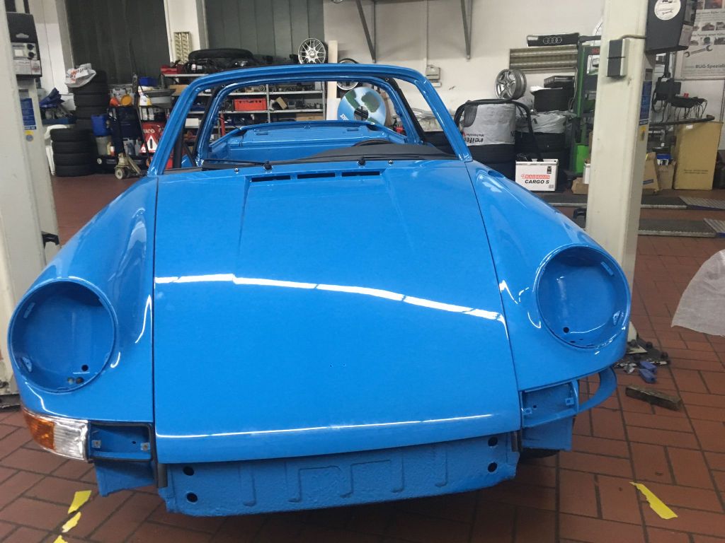 Porsche 911 Frontansicht Werkstatt