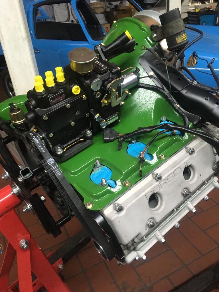 Grüner Motor Detail